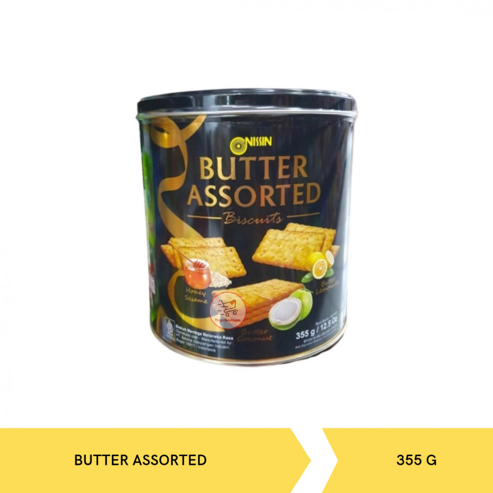 NISSIN BUTTER ASSORTED TIN 355G X 6