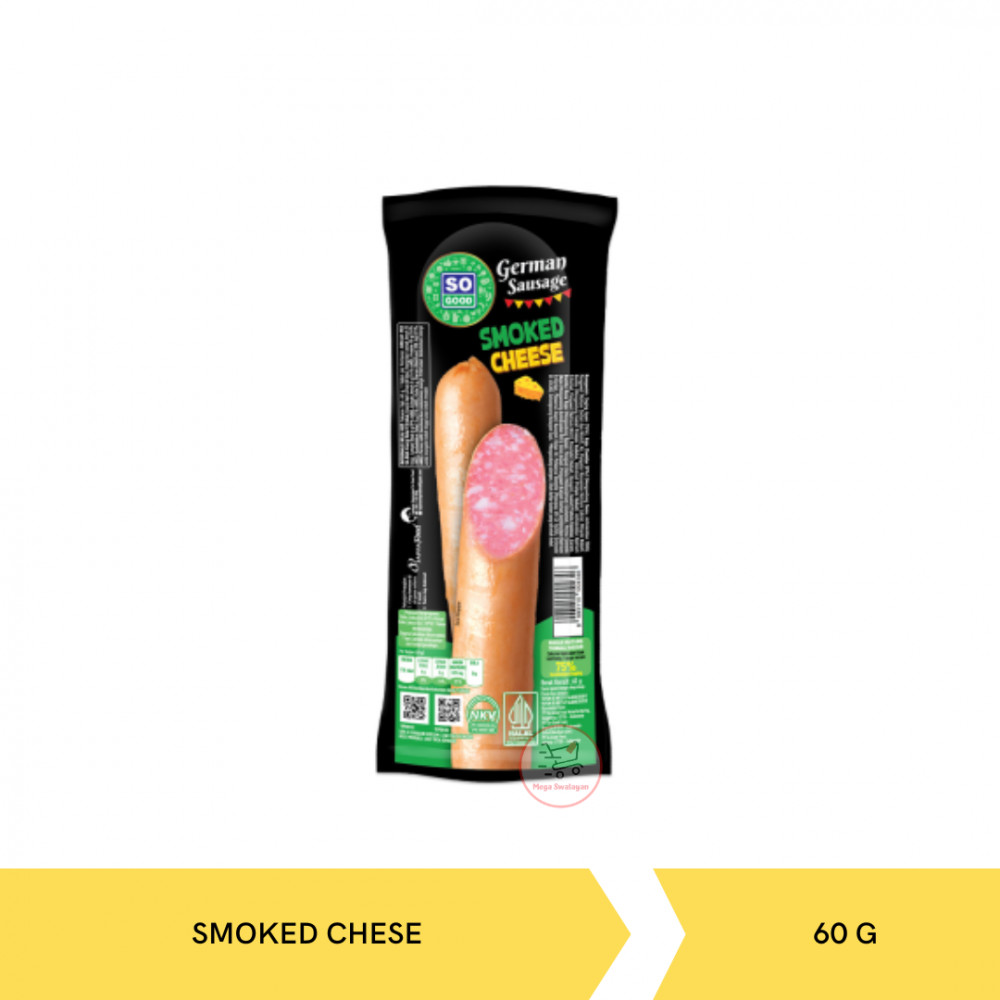 SO GOOD SOSIS GERMAN SMOKED CHEESE 60G X 10