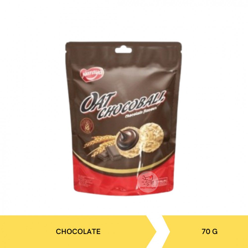 NARAYA OAT CHOCOBALL CHOCO 70G X 24