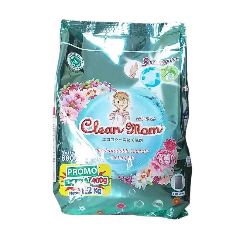CLEAN MOM DET TOP LOAD BUNGA SEGAR 1.2KG X 12
