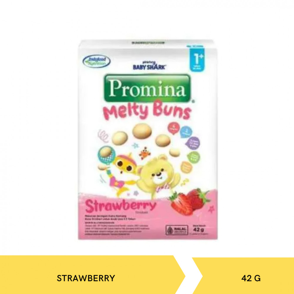 PROMINA MELTY BUNS STRAWBERRY 42 GR