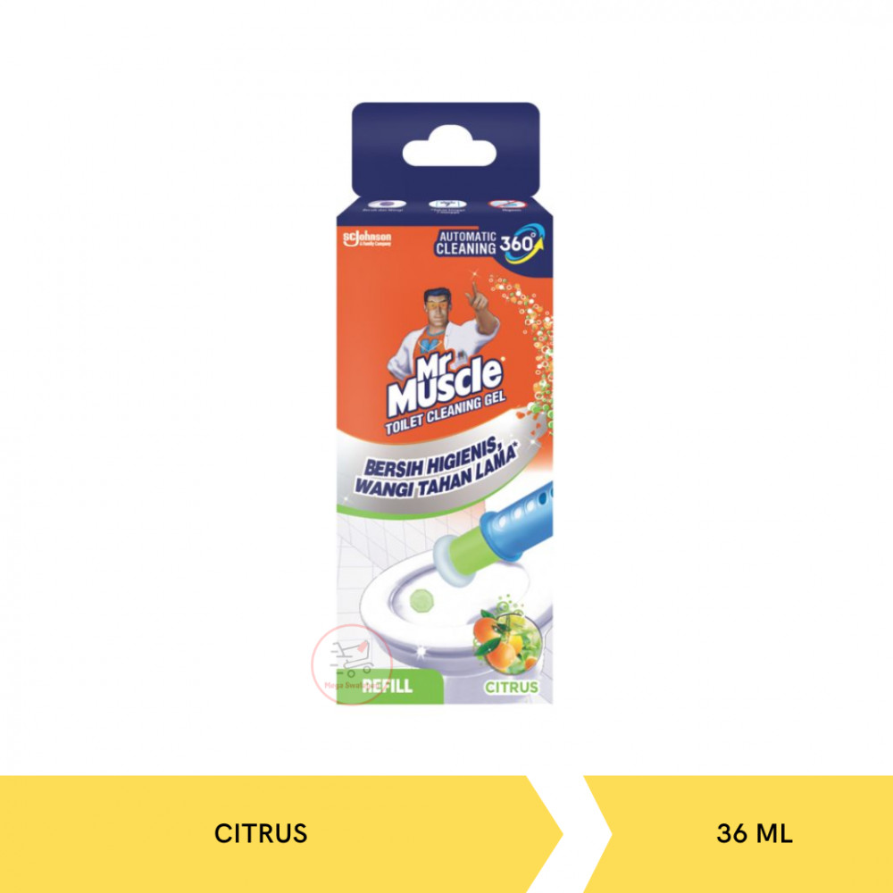 MR MUSCLE TOILET CLEAN GEL CITRUS REFILL 36ML