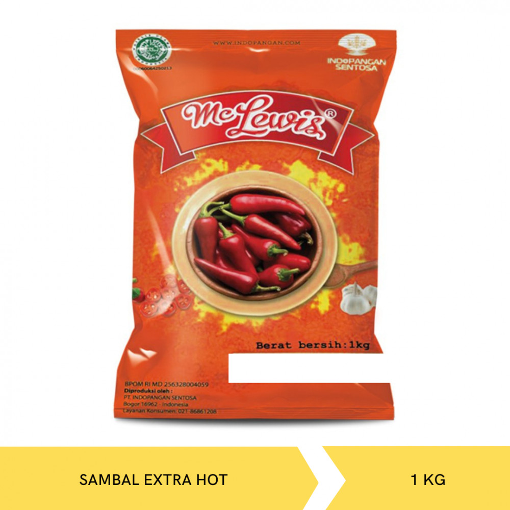 MC LEWIS SAMBAL EXT HOT 1KG X 12