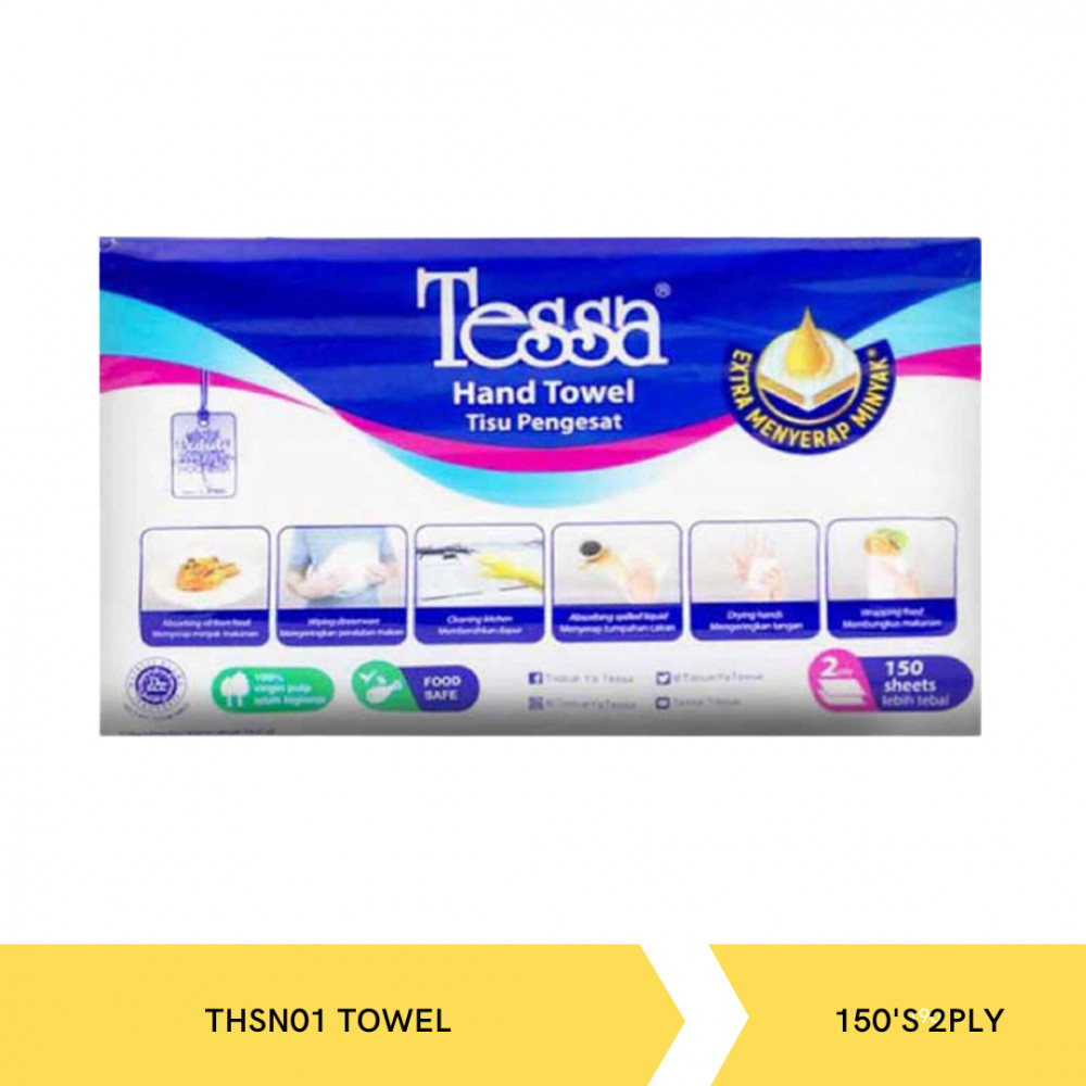 TESSA THSN01 TOWEL 150S 2PLY X20