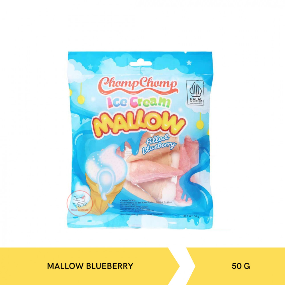 CHOMP CHOMP ICE CREAM MALLOW BLEBERRY 50G X 30