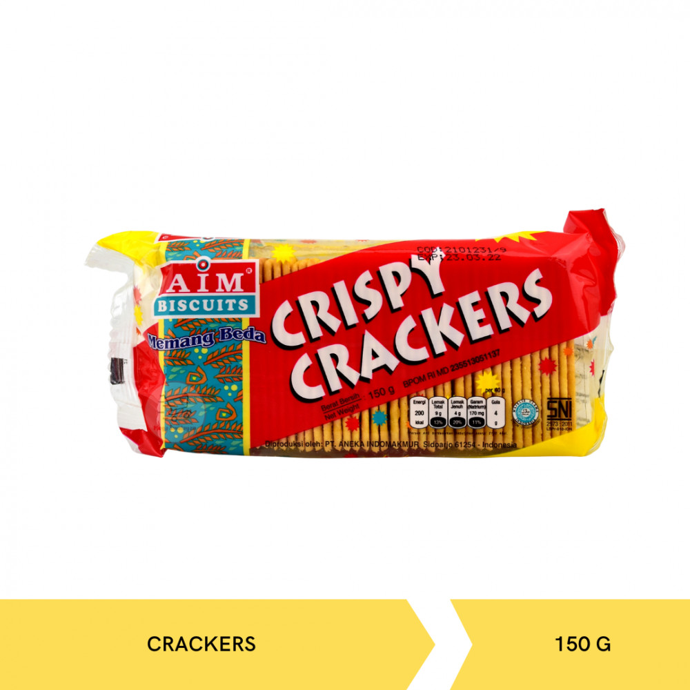 AIM BISCUITS CRISPY CRACKERS 150G X 28