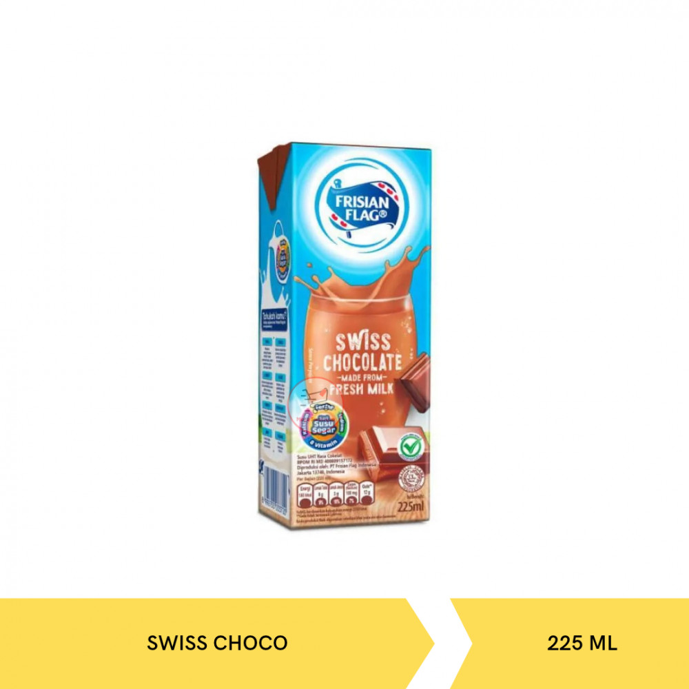 FRISIAN FLAG UHT MILK SWISS CHOCO 225ML X 36