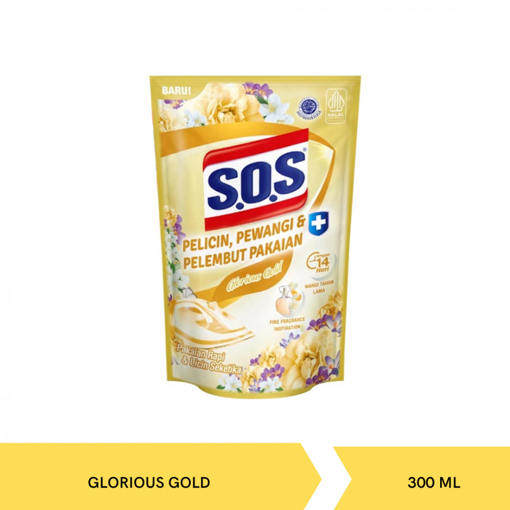 SOS PELICIN,PWG&PLEMBT PKN GLORIOUS GOLD 300ML X 12