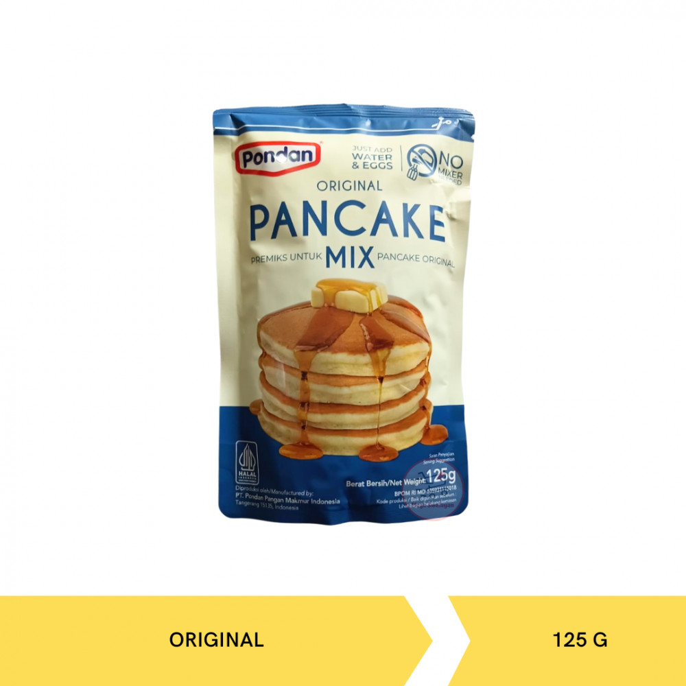 PONDAN PANCAKE ORIGINAL POUCH 125GX12X4PAK