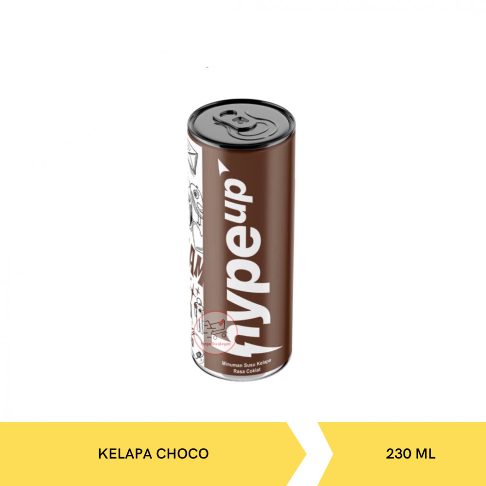 HYPE UP MINUMAN KRIM KELAPA CHOCO TIN 230ML X 12