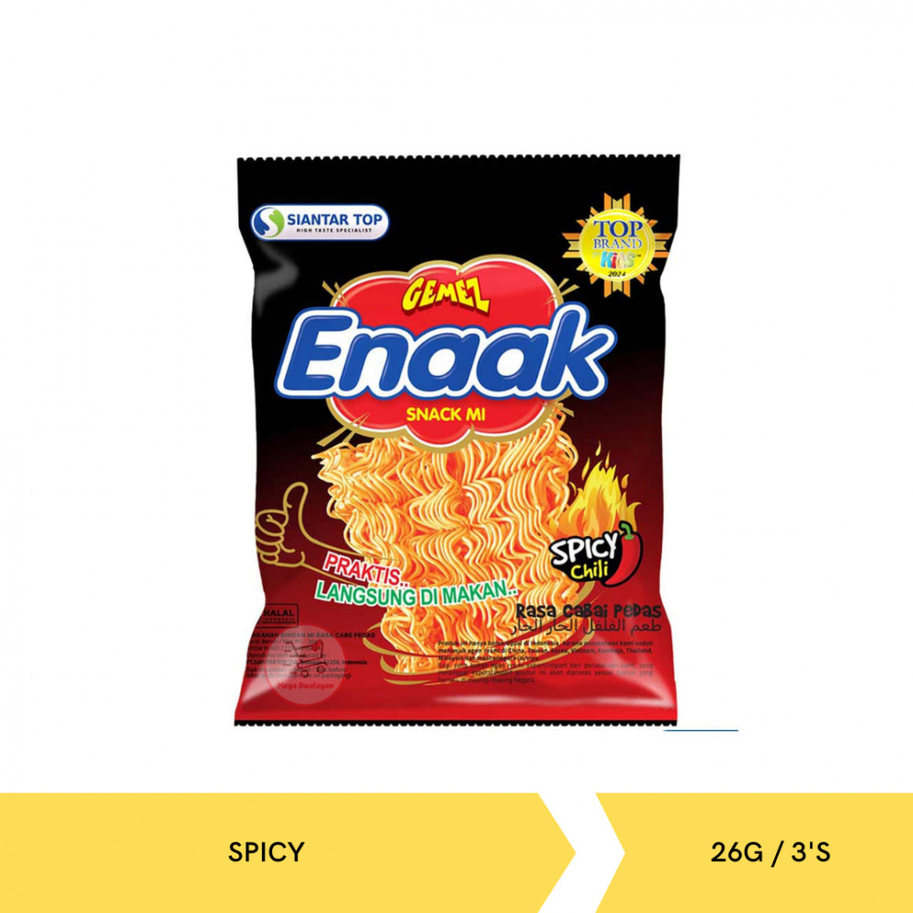 GEMEZ MIE ENAAK SPICY CHILI BAG 26G/3S X 20