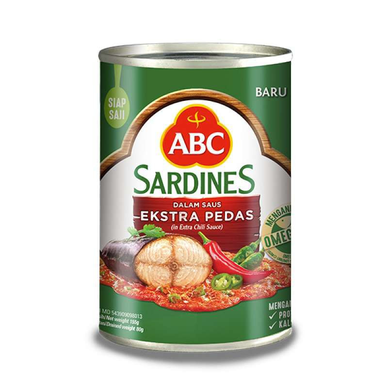 ABC SARDINES EXT HOT 155G X 60