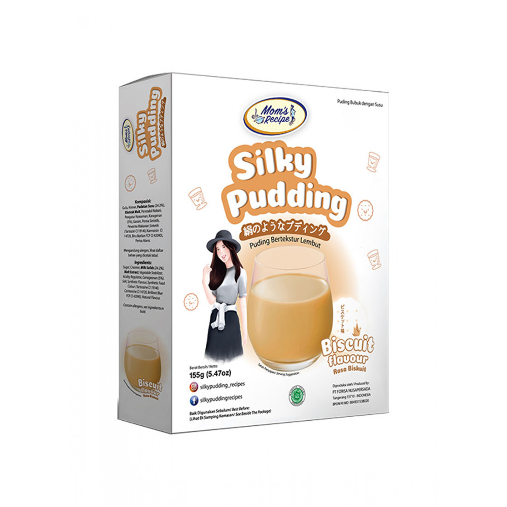SILKY PUDDING BISCUIT KTK 155G X 12