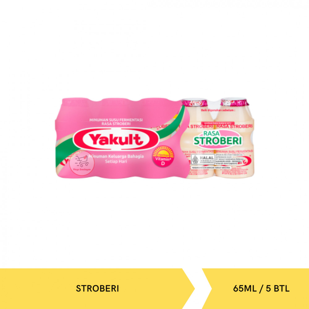 YAKULT STROBERI 65ML/5 BOTOL