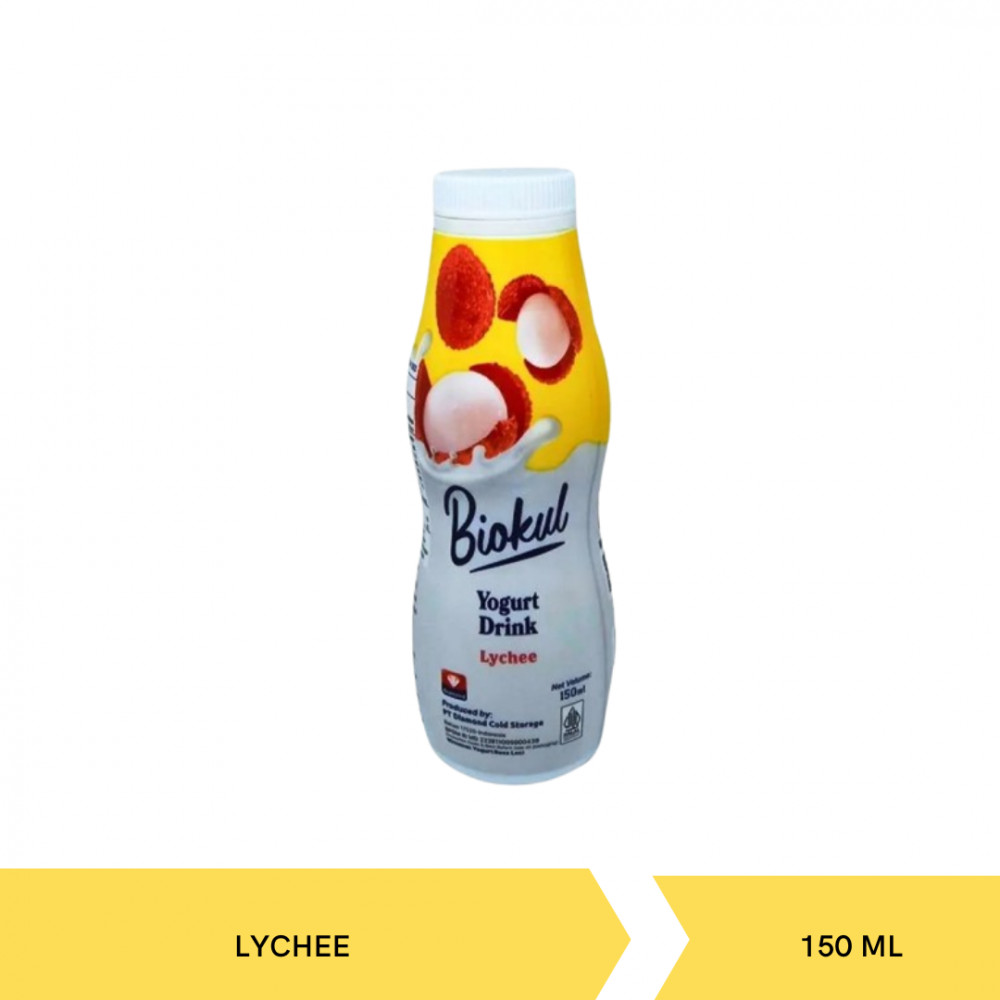 BIOKUL YOGURT DRINK LYCHEE 150ML X 12