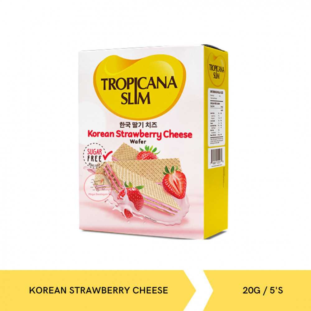 TROPICANA SLIM WAFER KOREAN STRAW CHEESE 20G/5SX12