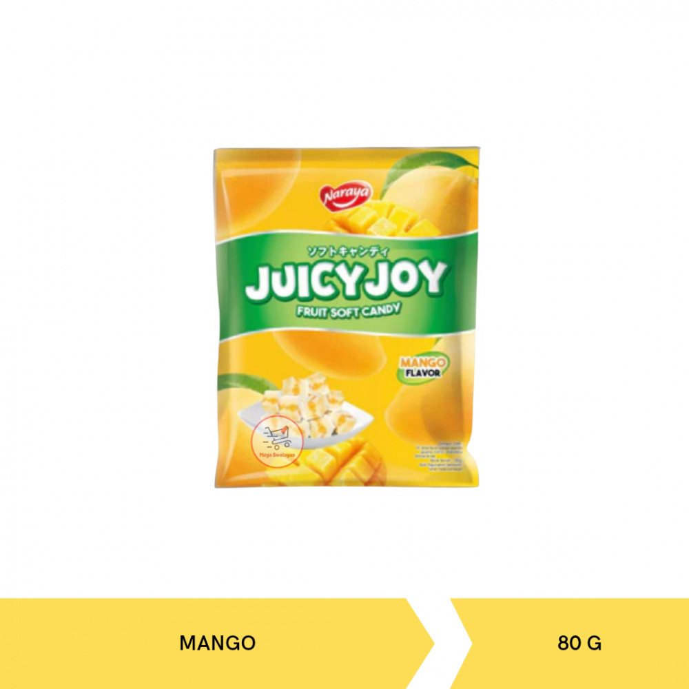 NARAYA JUICY JOY SOFT CANDY MANGO 80GX10X5PACK