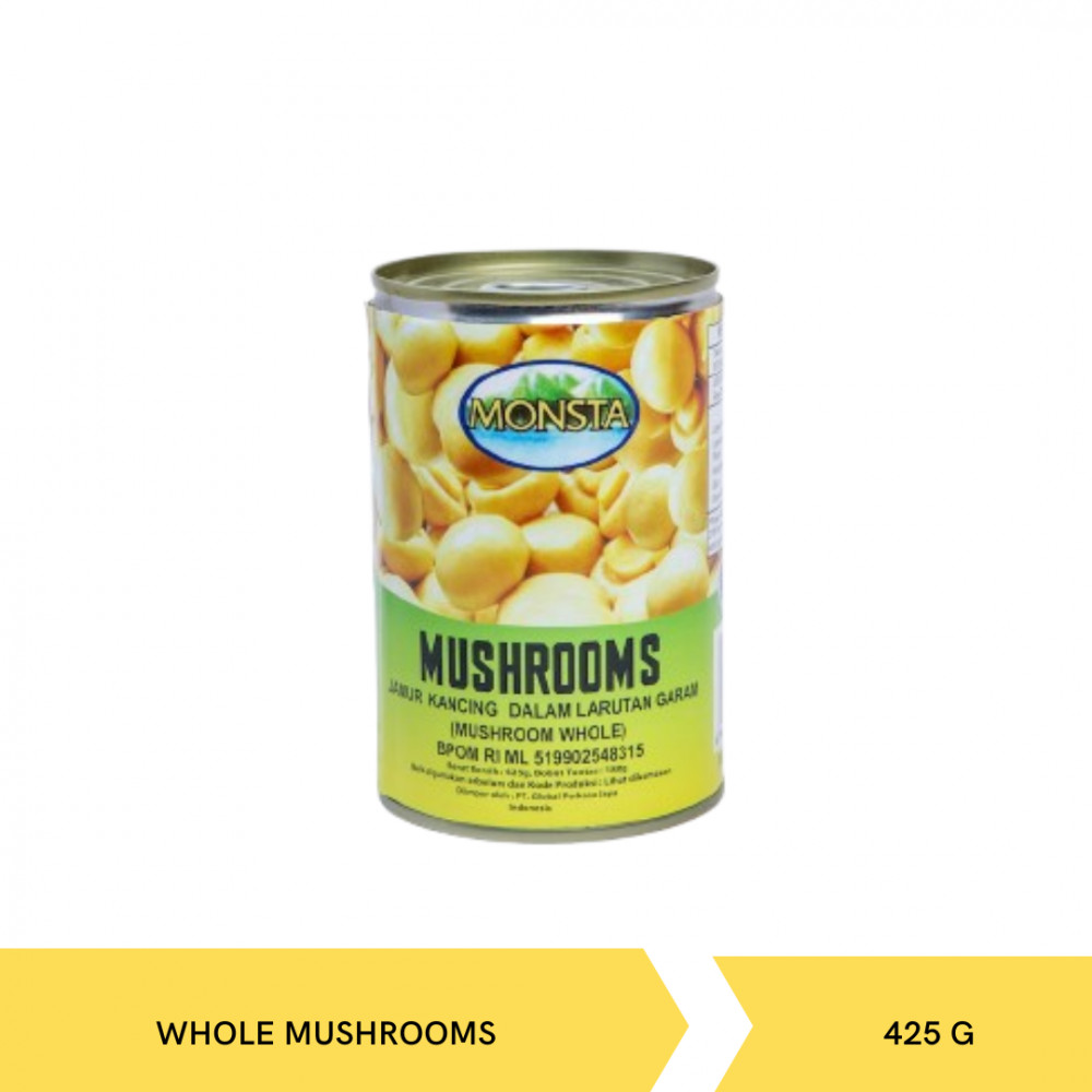 MONSTA WHOLE MUSHROOMS 425G X 24