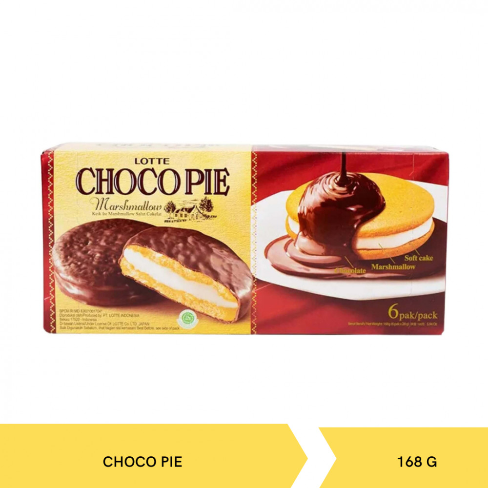 LOTTE CHOCO PIE MARSHMALLOW KTK 168G X 16