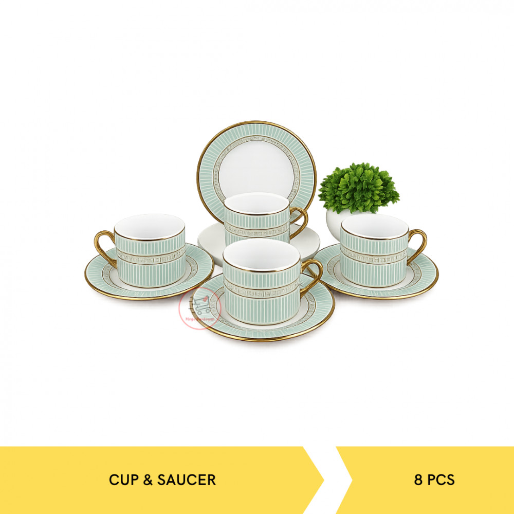 NAKAMI NK-E225G TEASET CUP&SAUCER/8 PCS