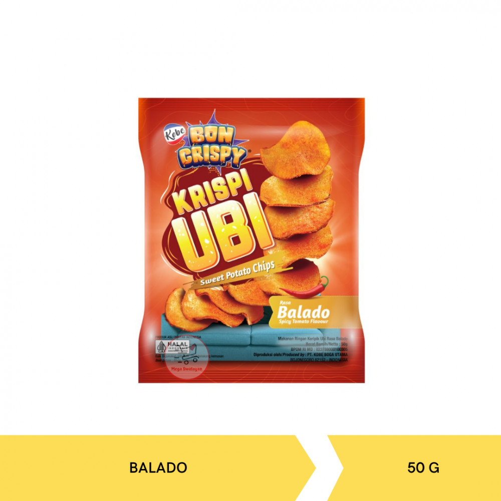 KOBE BON CRISPY KRISPI UBI BALADO 50G X 24