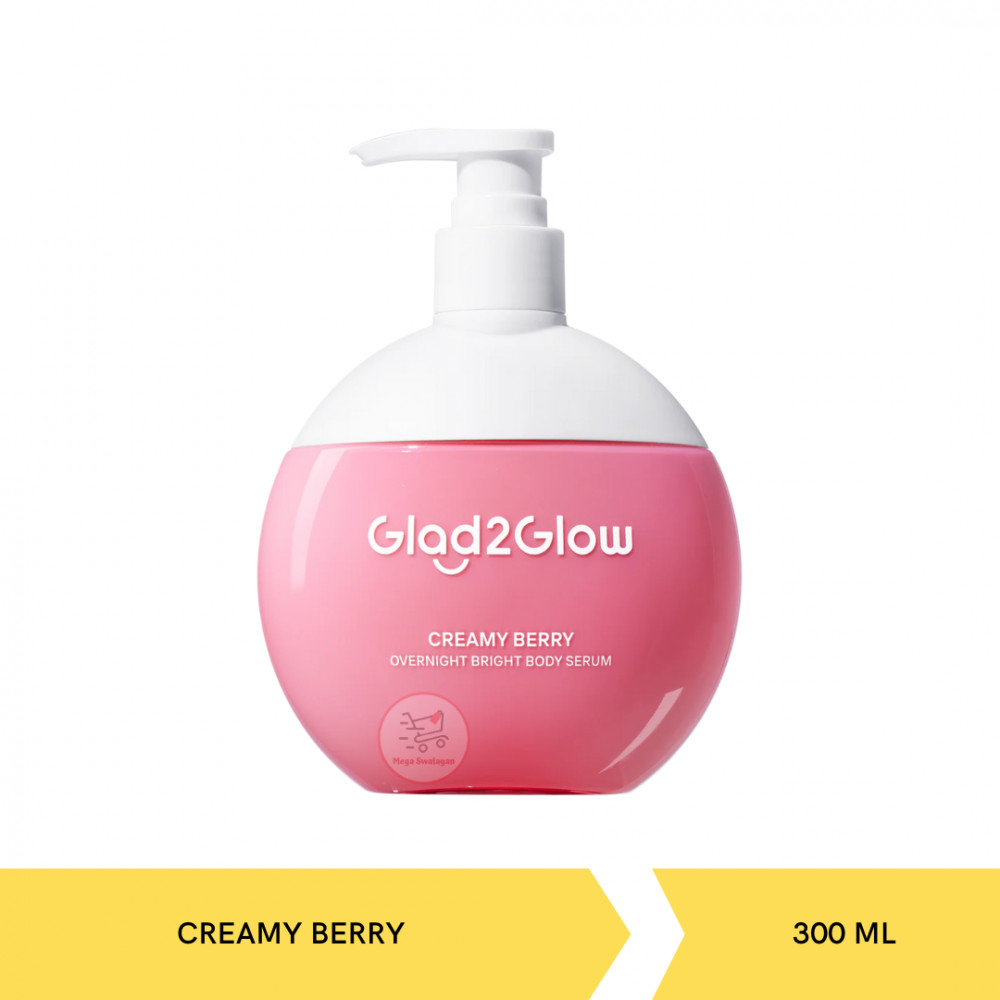 GLAD2GLOW BODY SERUM CREAMY BERRY 300ML