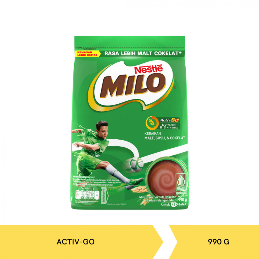 MILO ACTIV-GO POUCH 990G X 12