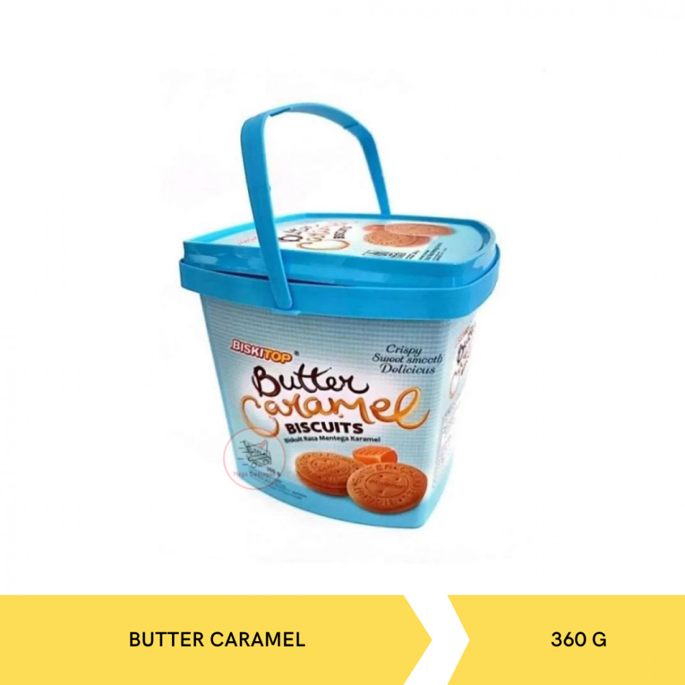 BISKITOP BISCUIT BUTTER CARAMEL PAIL 360G X 6