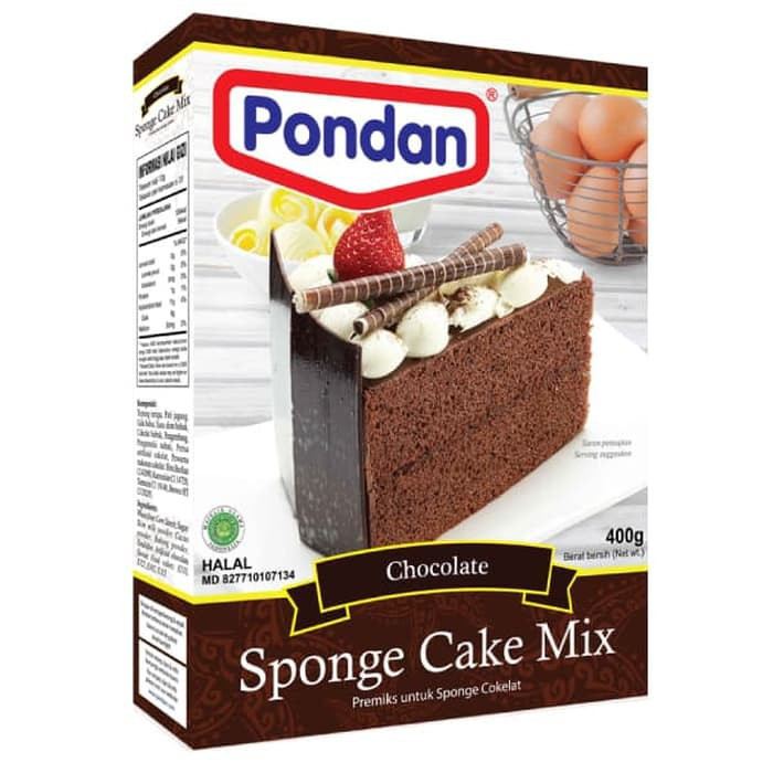 PONDAN SPONGE CHOCO 400G X 12