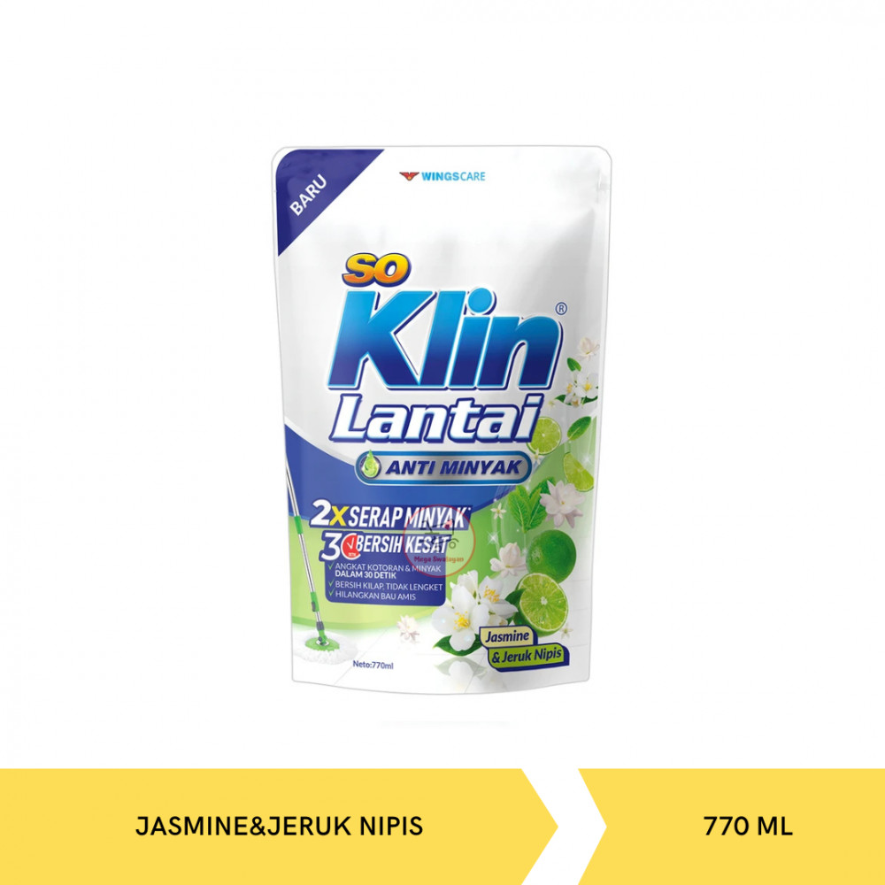 SOKLIN FLOOR JASMINE&JERUK NIPIS 770ML X 12