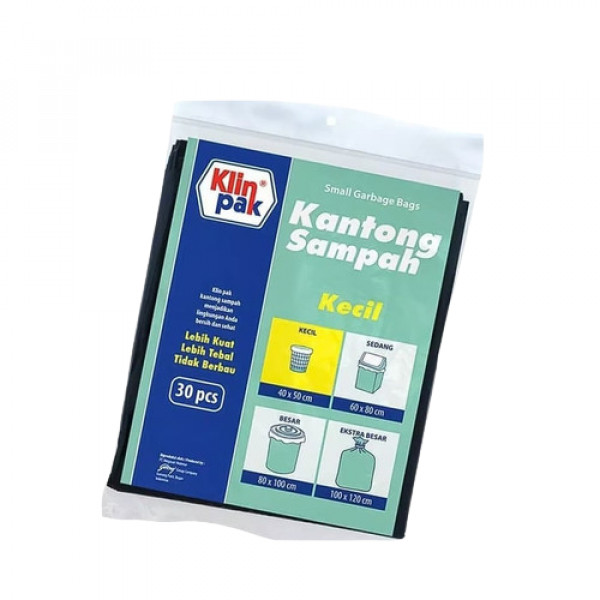 KLINPAK KANTONG SAMPAH KECIL PACK/30`S 40X50CM X 24