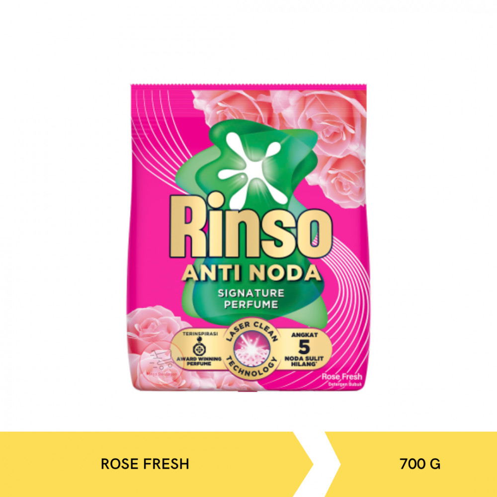 RINSO AN PWD ROSE FRESH 700G X 12