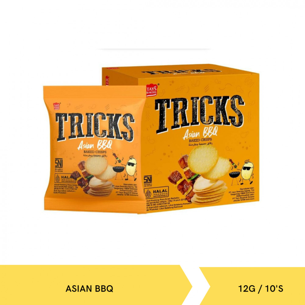TRICKS POTATO ASIAN BBQ KTK 12G/10`S X 12