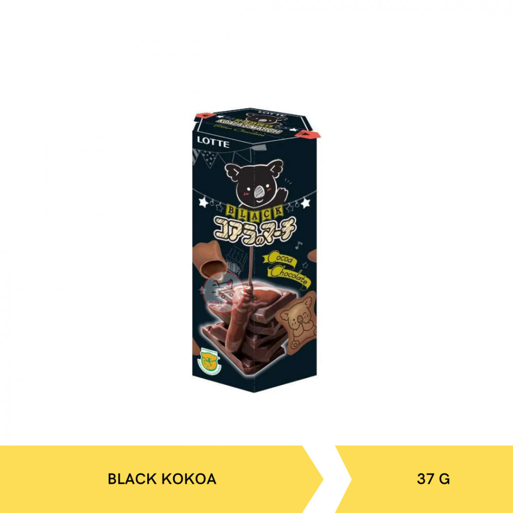 LOTTE KOALA MARCH BISCUIT BLACK KOKOA 37G X 6