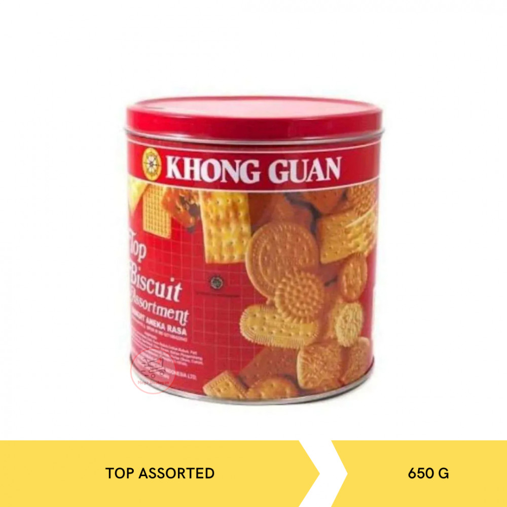 KHONGGUAN TOP ASSORTED TIN 650G X 6