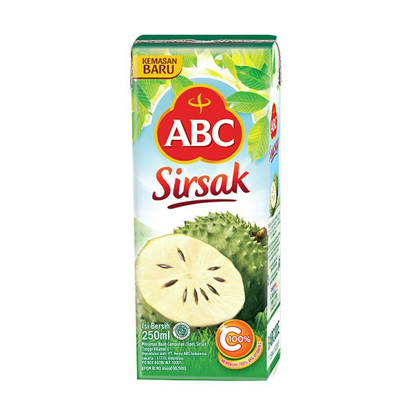 ABC JUICE SIRSAK 250ML X 24