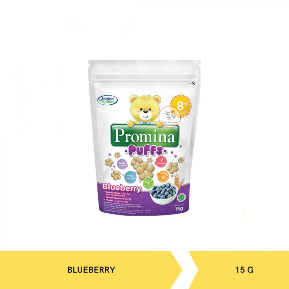 PROMINA PUFFS 8+ BLUEBERRY 15G X 24