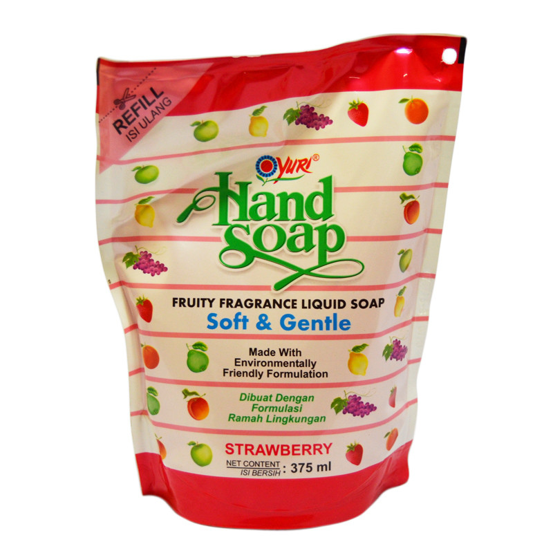 YURI HANDSOAP STRAW POUCH 375ML X 24