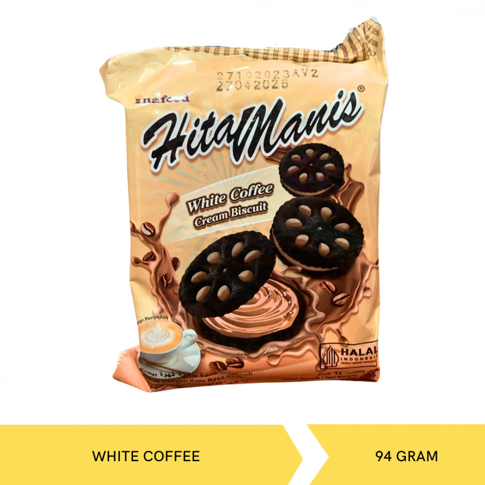 INAFOOD HITAMANIS BISC WHT COFFEE 82G X 36