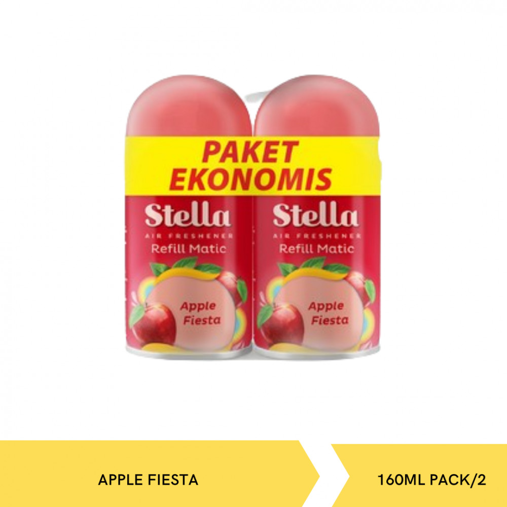STELLA MATIC REF APPLE FIESTA PACK/2 160ML X 6