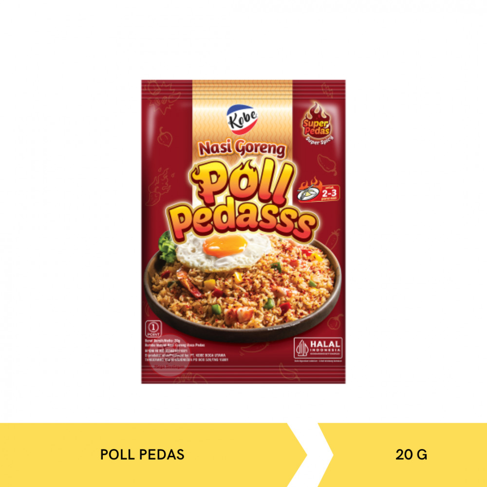 KOBE BUMBU NASI GRG POL PEDAS 20G X 144