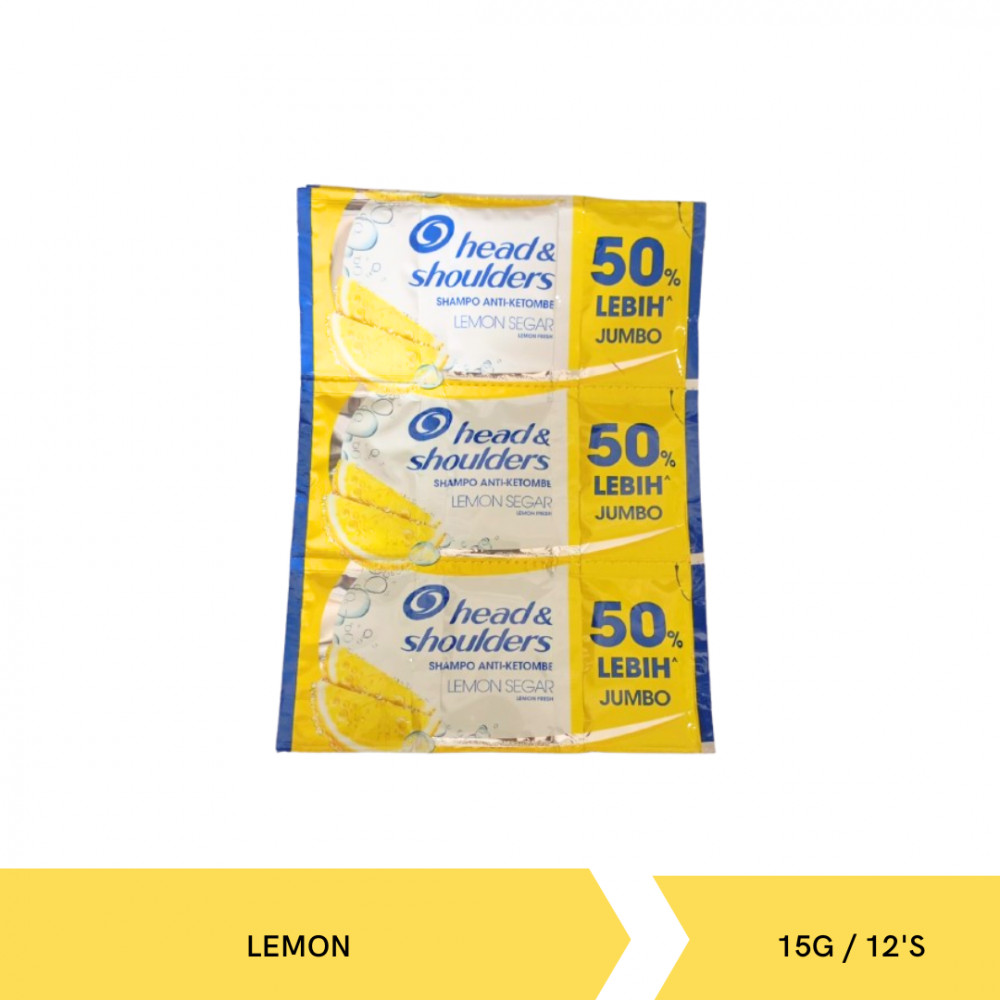 HEAD&SHOULDERS SHP LEMON BANDED 15G X 12`S