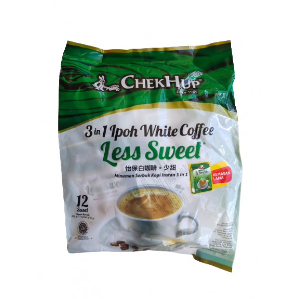 CHEKHUP WHITE COFFEE 3IN1 LESS SWEET 420G/12`S X 20