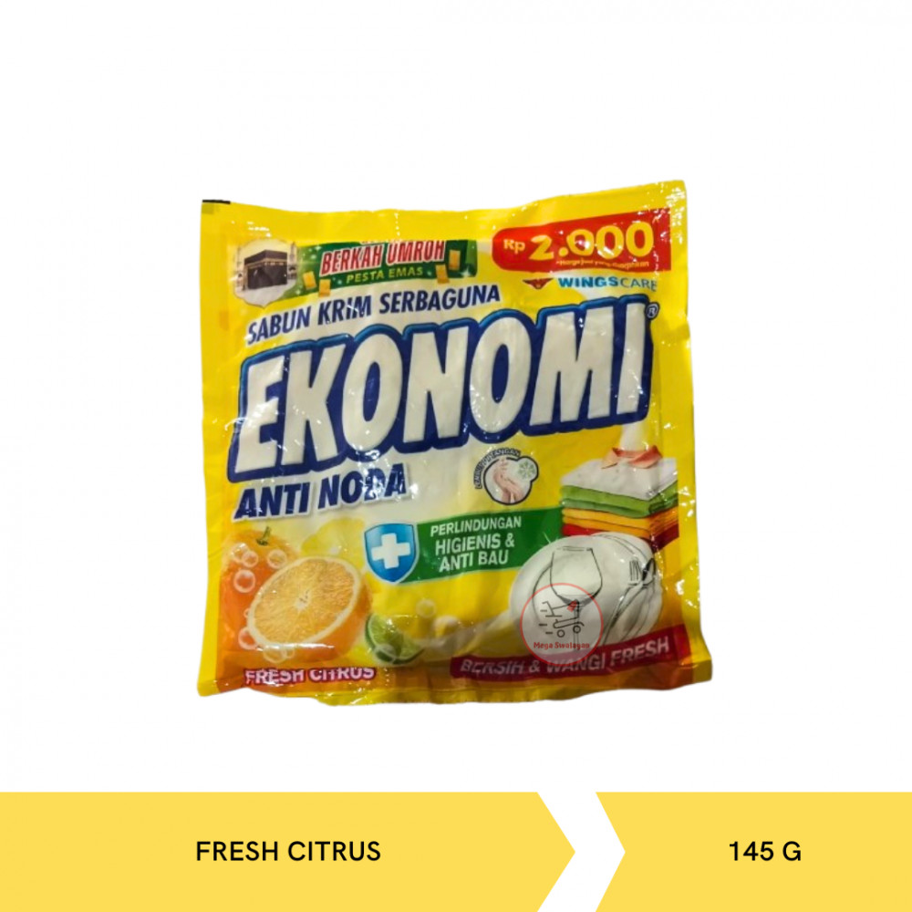 EKONOMI CREAM E500K FRESH CITRUS 145G X 30