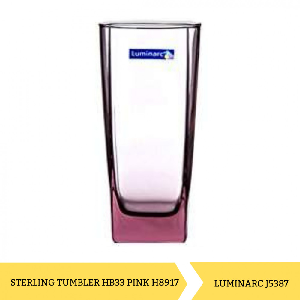 LUMINARC J5387 STERLING TUMBLER HB33 PINK H8917