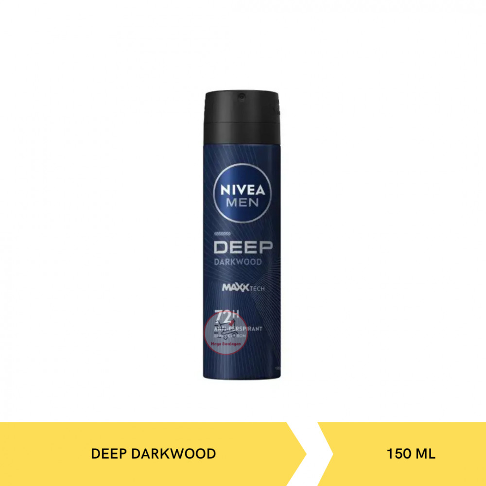 NIVEA MEN DEO SPRAY DEEP DARKWOOD 150ML