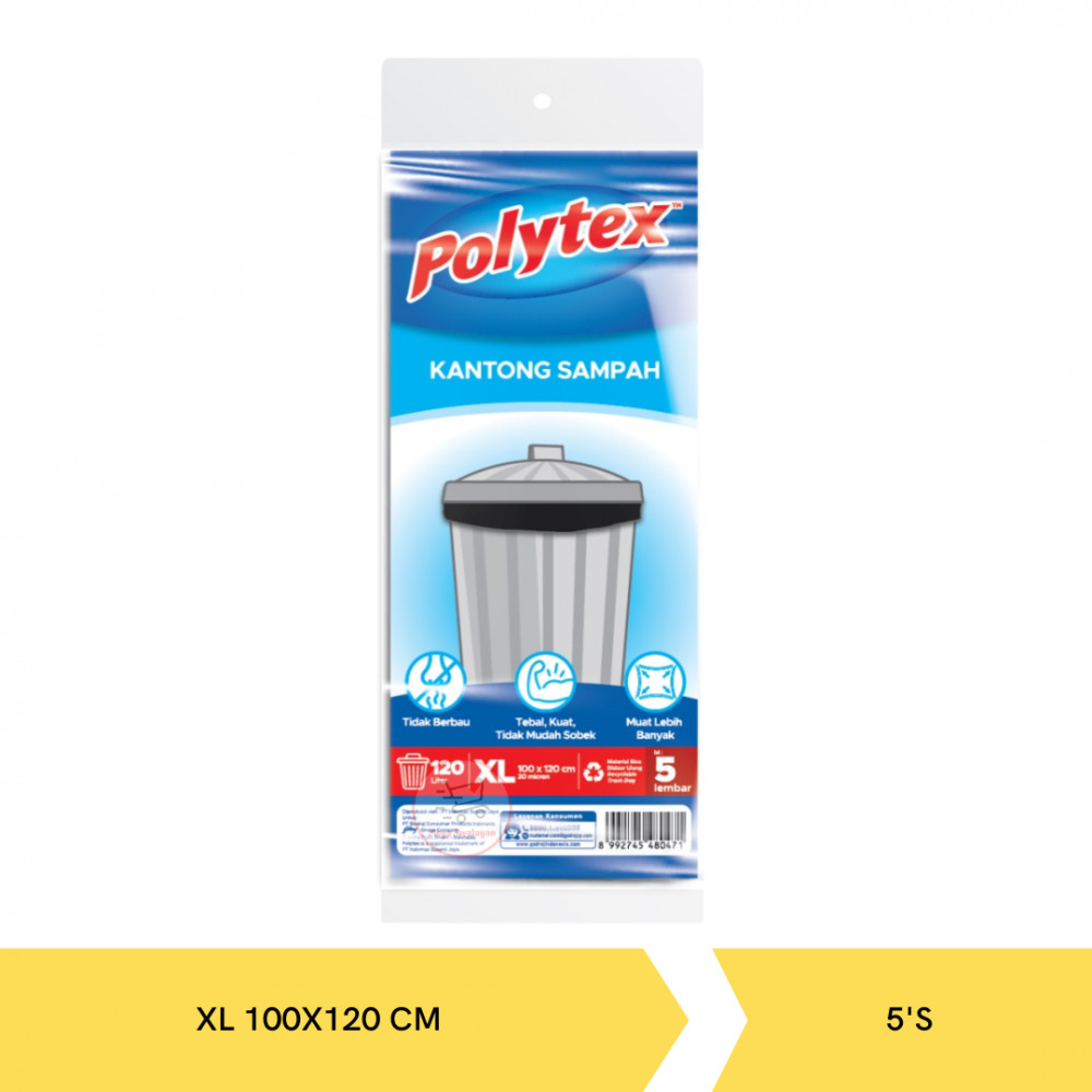 POLYTEX KANTONG SAMPAH UK.XL 5`S 100X120