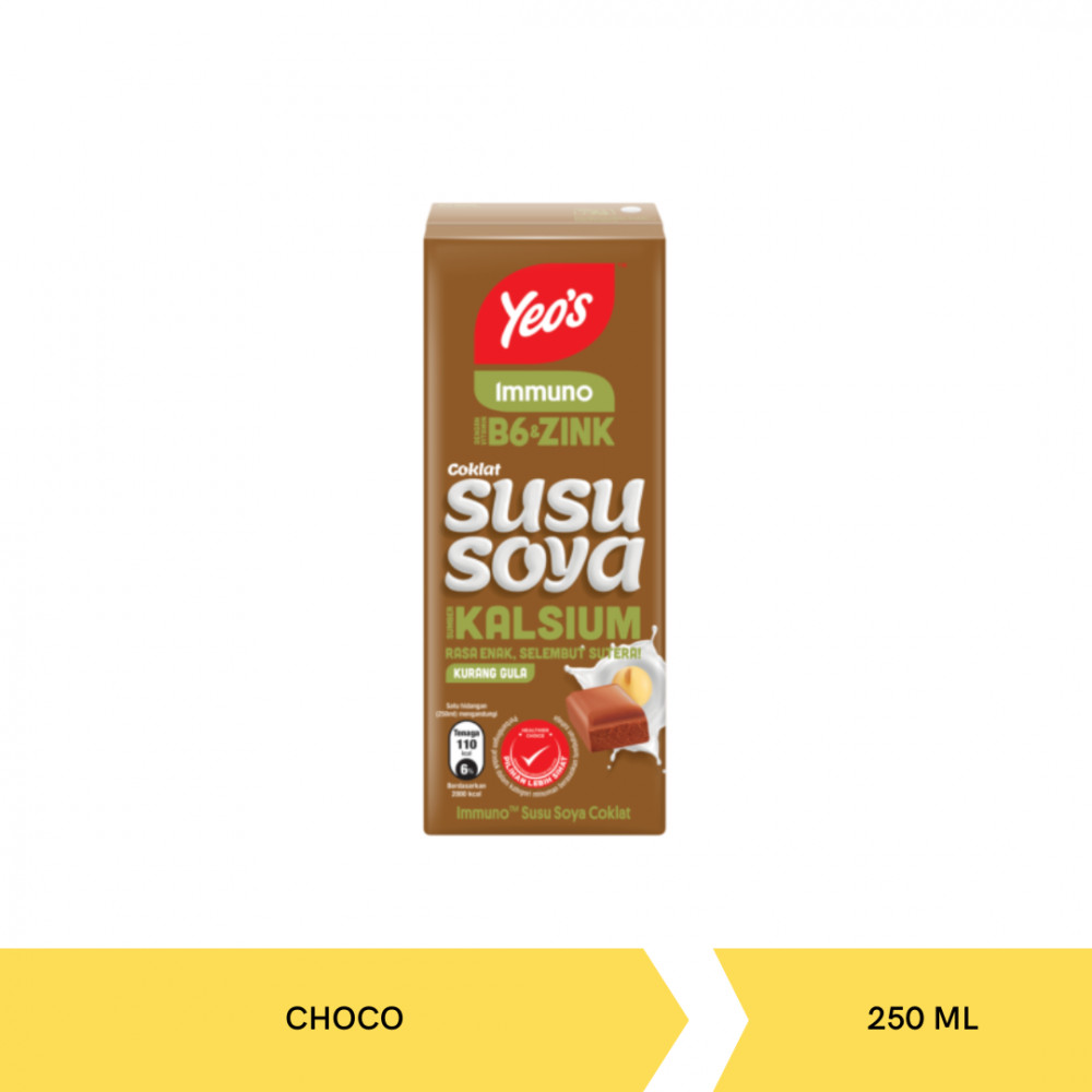 YEOS DRINK SOYA IMMUNO CHOCO KTK 250MLX24