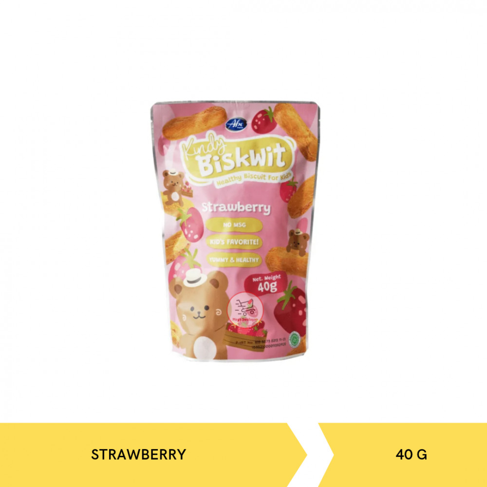 ABE FOOD KINDY BISKWIT STRAW 40G X24