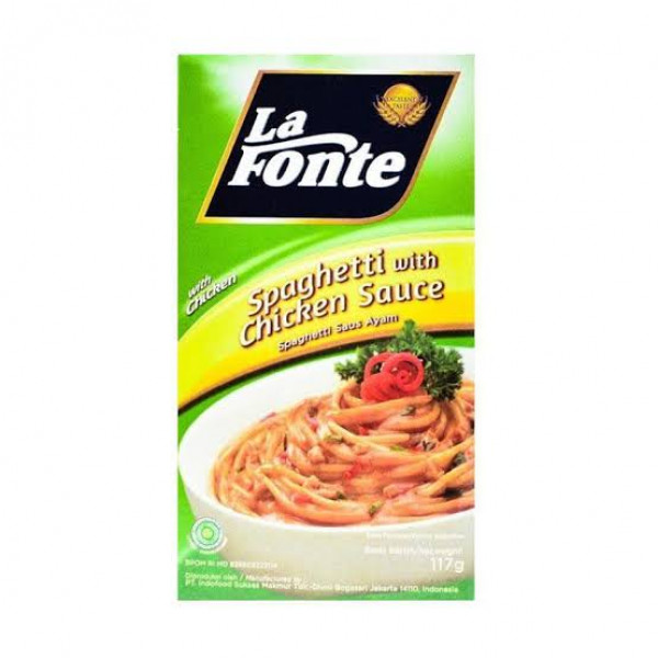 LAFONTE SPAGHETTI SAUS AYAM 117G X 18